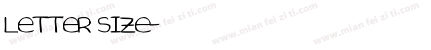 LETTER SIZE字体转换